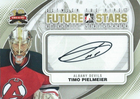  2011-12 ITG Between the Pipes Future Stars TIMO PIELMEIER Autograph 00470 Image 1