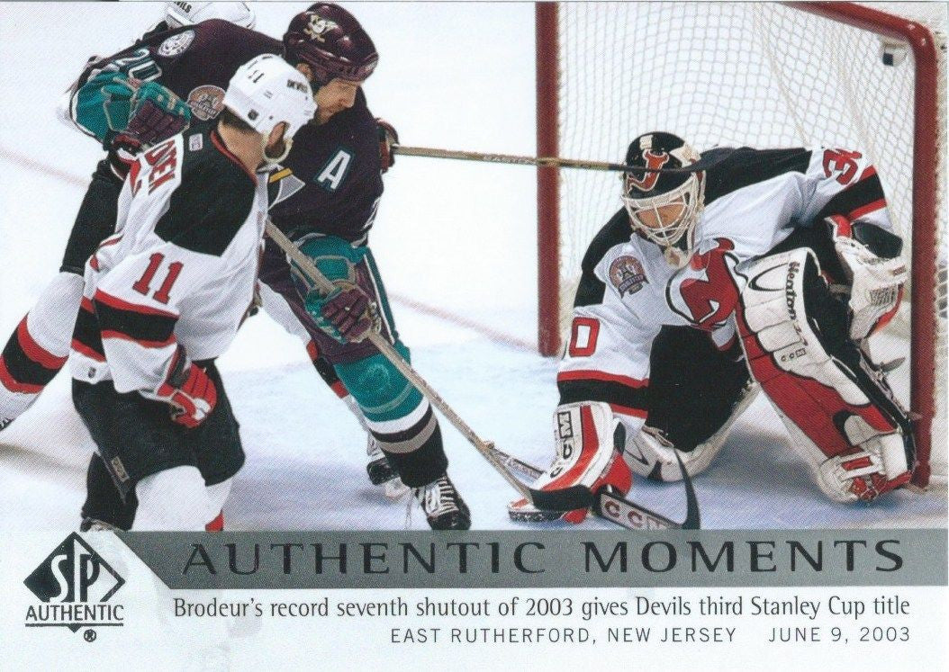 2012-13 SP Authentic #169 MARTIN BRODEUR Authentic Moments NHL 00631