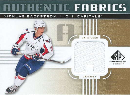 2011-12 SP Game Used Gold NICKLAS BACKSTROM Authentic Fabrics Jersey 00774
