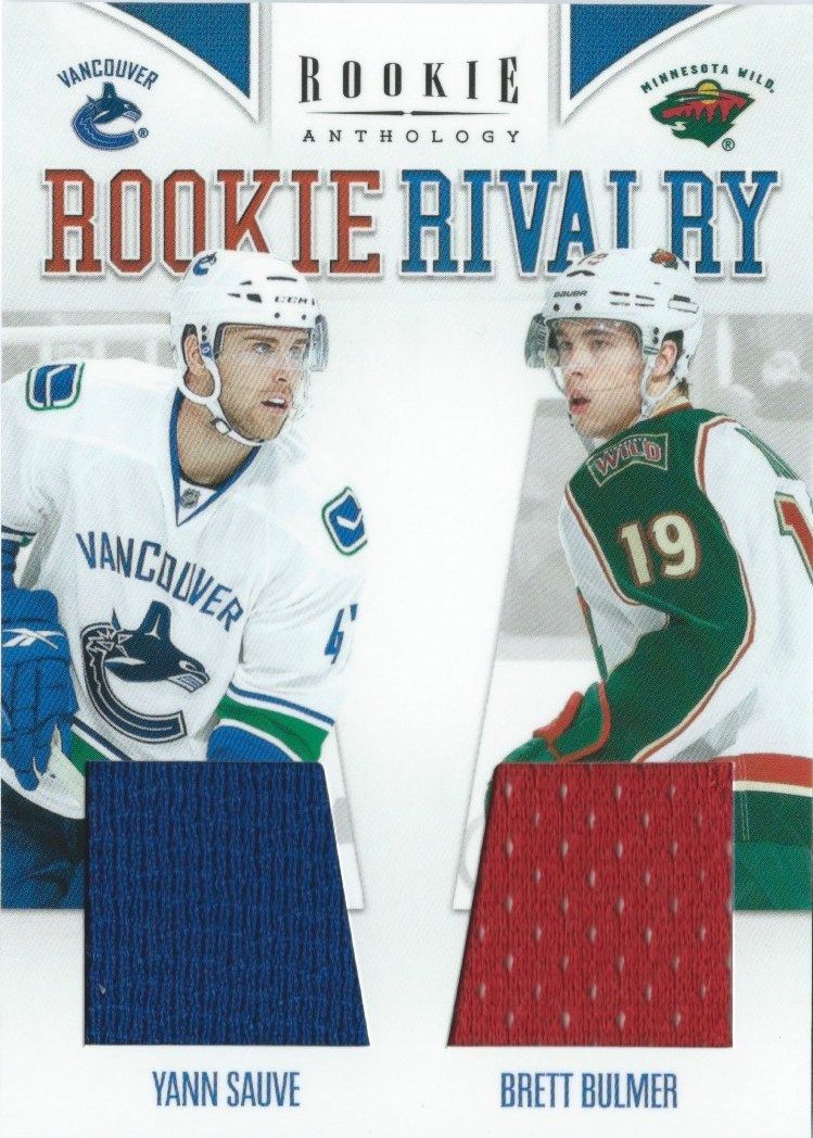  2011-12 Rookie Anthology Rivalry Jersey YANN SAUVE - BRETT BULMER 00746 Image 1