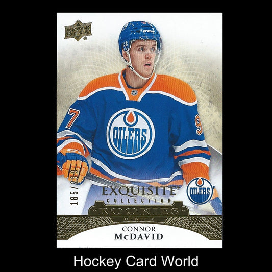 2015-16 Upper Deck Exquisite Collection CONNOR McDAVID 185/299 Rookie RC