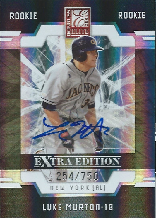  2009 Donruss Elite Extra Edition LUKE MURTON #/750 Rookie Panini 01455 Image 1