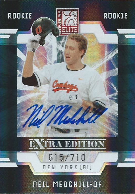  2009 Donruss Elite Extra Edition NEIL MEDCHILL #/710 Rookie New York 01457 Image 1