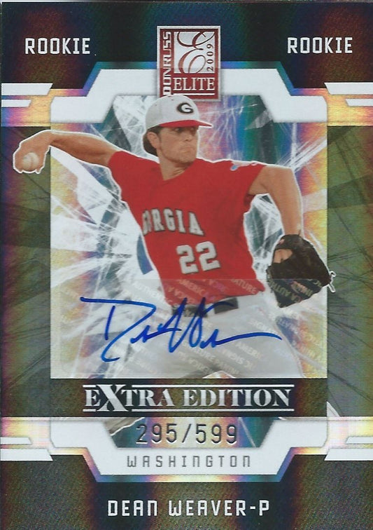  2009 Donruss Elite Extra Edition DEAN WEAVER #/599 Rookie Panini 01460 Image 1