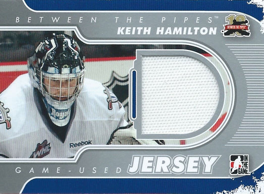  2011-12 Between The Pipes KEITH HAMILTON JERSEY /140 jersey Silver 02254 Image 1