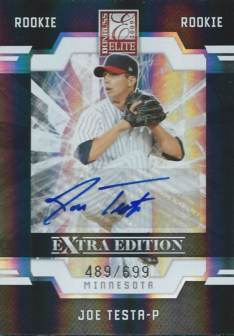  2009 Donruss Elite Extra Edition JOE TESTA #/699 Rookie Panini 01464 Image 1