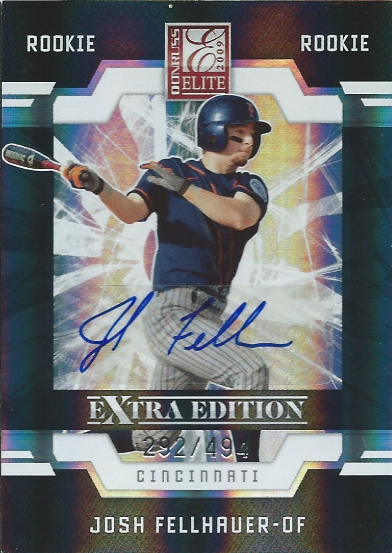  2009 Donruss Elite Extra Edition JOSH FELLHAUER #/494 Rookie Panini 01465 Image 1