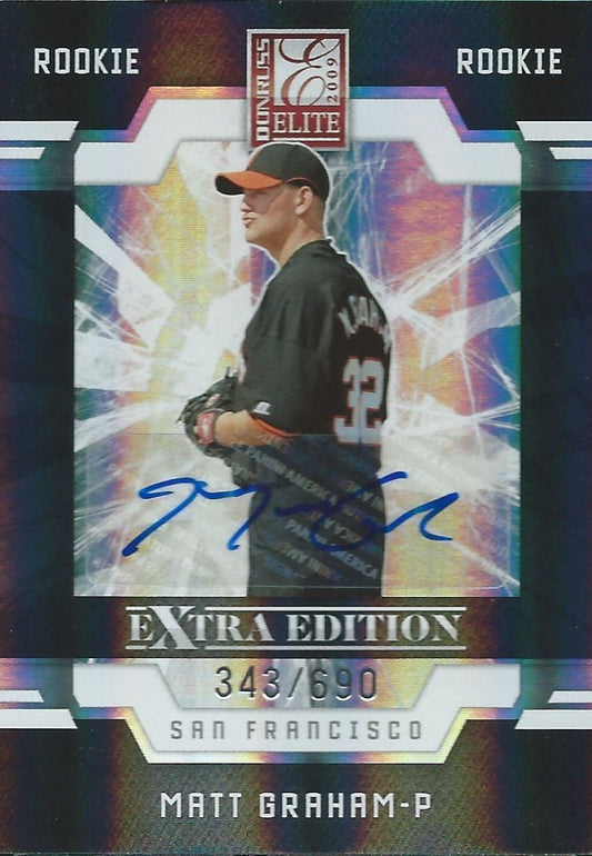  2009 Donruss Elite Extra Edition MATT GRAHAM 348/690 Rookie Panini 01453 Image 1