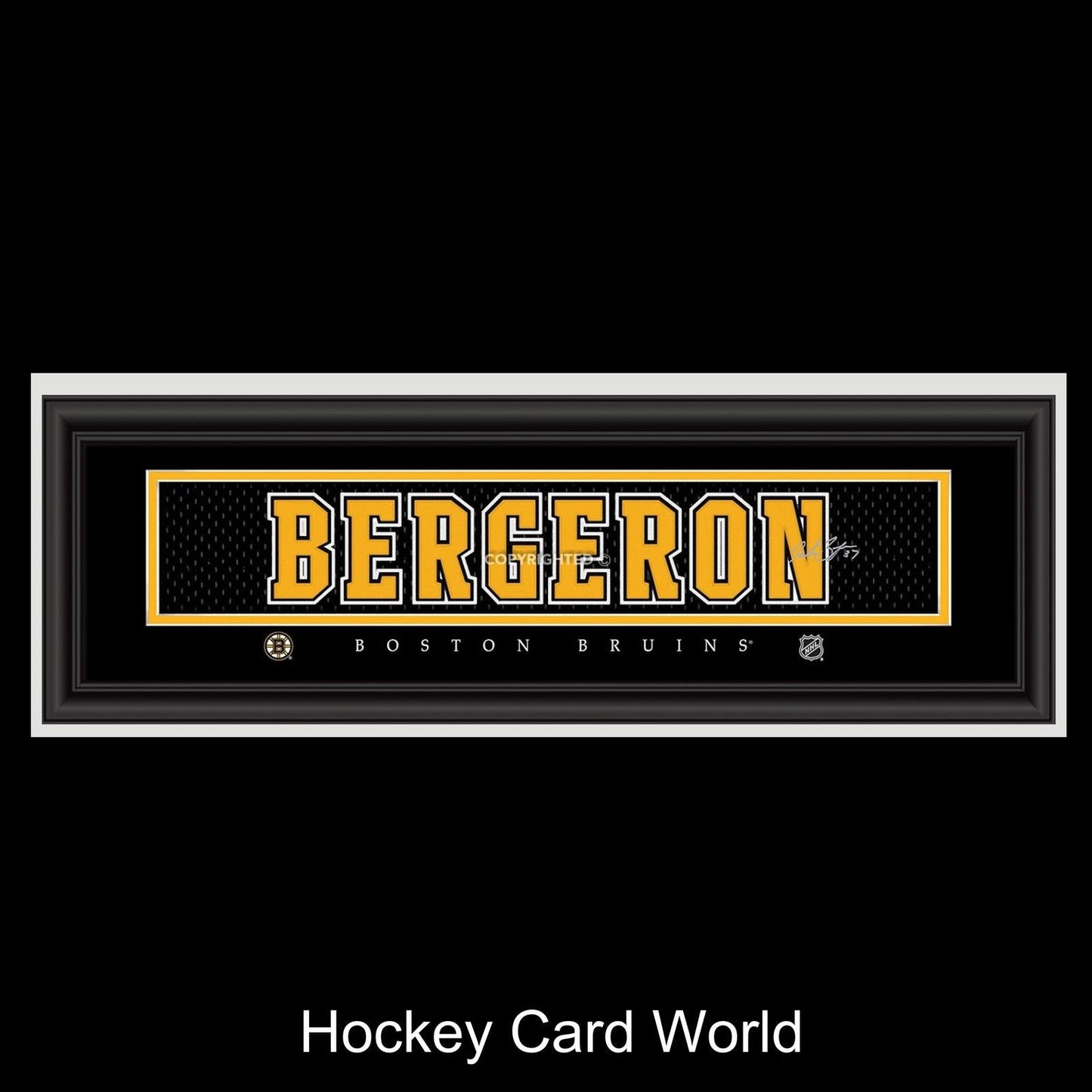 Marc-Andre Bergeron Boston Bruins FramedFacsimile Auto 24x8 Licensed