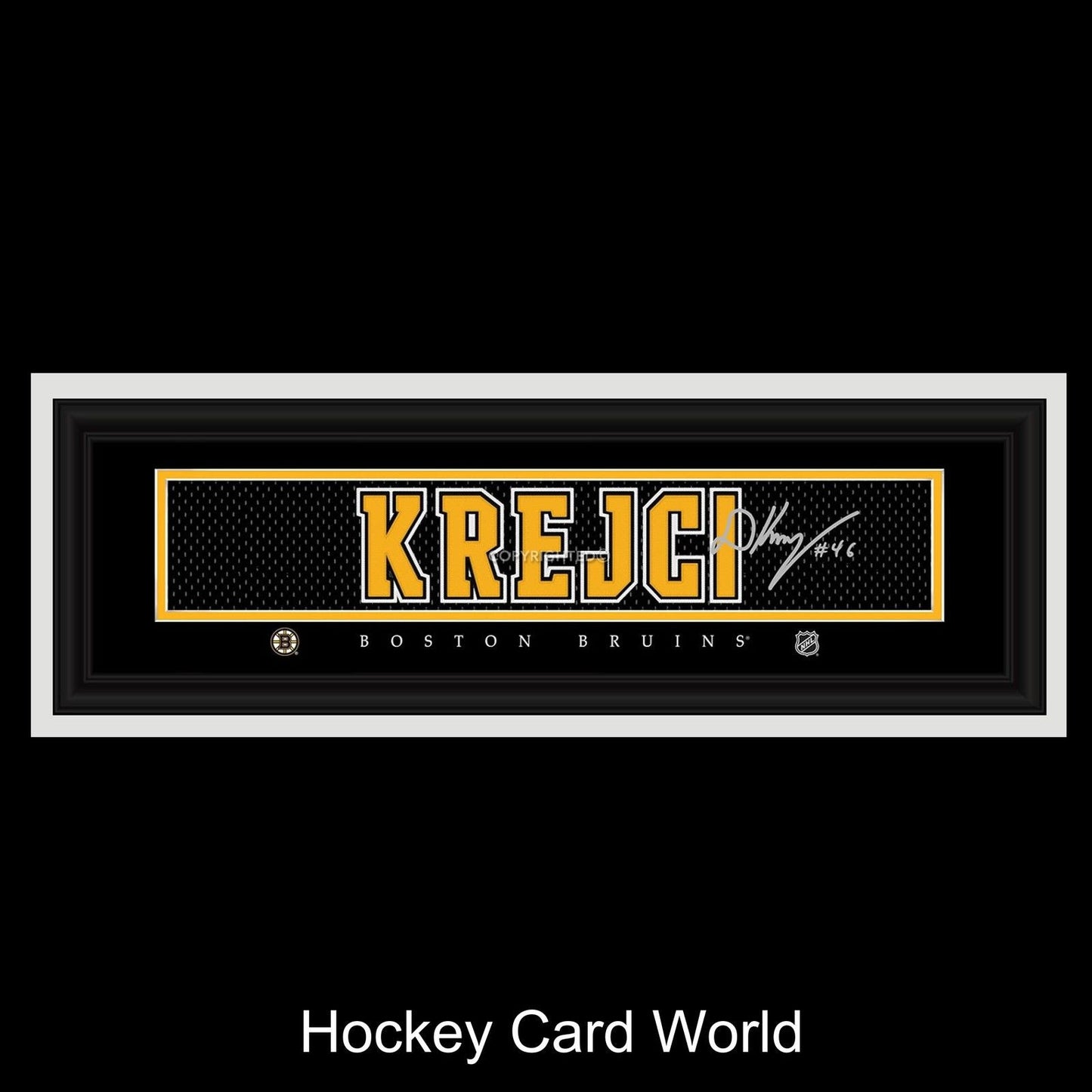 David Krejci Boston Bruins 24x8 NHL Official Licensed