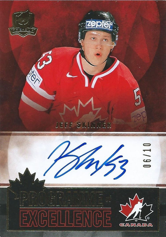 2012-13 The Cup Programme of Excellence JEFF SKINNER 6/10 Auto Signature  Image 1