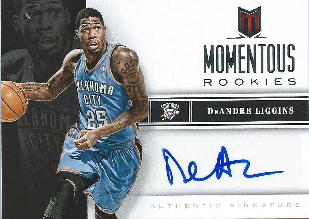 2012-13 Momentum Momentous Rookies DeANDRE LIGGENS Auto Rookies 01162