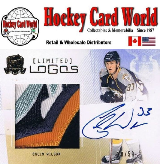 2009-10 The Cup Limited Logos COLIN WILSON Patch/Auto 28/50 - 4 colors Image 1