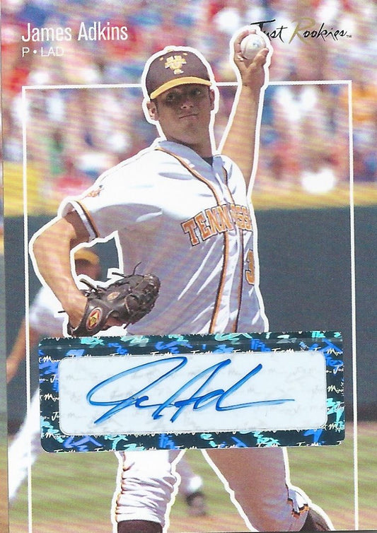  2007 Just Rookies Autographs JAMES ADKINS Auto MLB Baseball LA 01517 Image 1