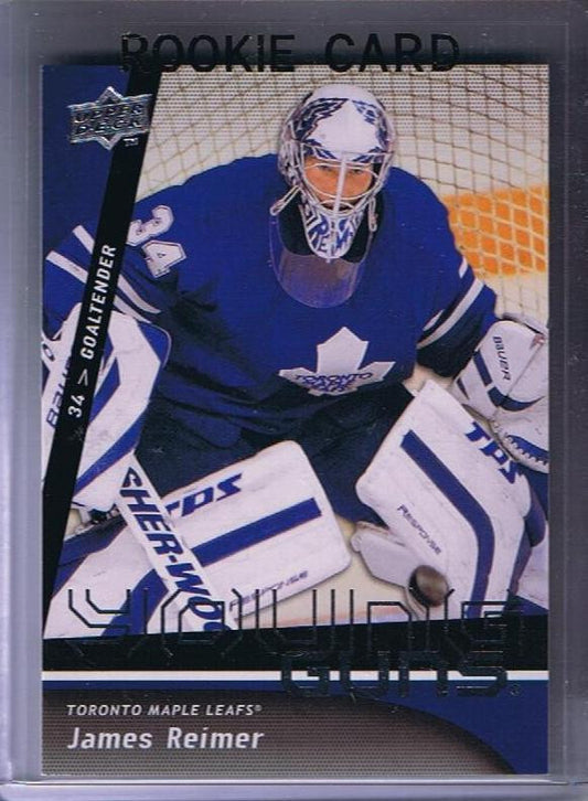 2009-10 Upper Deck YG JAMES REIMER Young Guns Rookie Toronto Maple Leafs