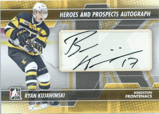  2013-14 ITG Heroes and Prospects RYAN KUJAWINSKI Autograph Auto 00438 Image 1