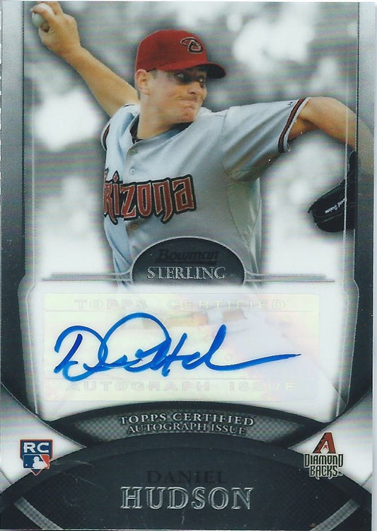 2010 Bowman Sterling Rookie DANIEL HUDSON Autographs Auto Diamond 01277