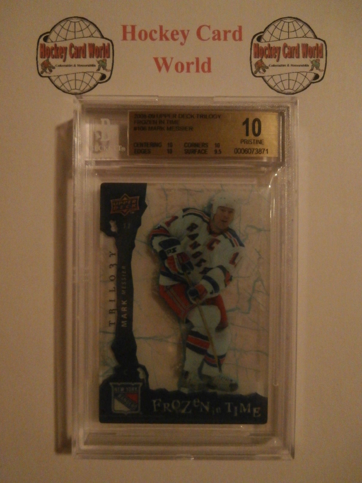 2008-09 UD Trilogy MARK MESSIER BGS 10 Pristine 400/799 Frozen In Time