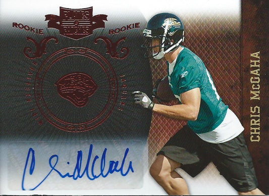  2010 Panini Plates & Patches CHRIS McGAHA Auto RC 194/449 Rookie 01026 Image 1