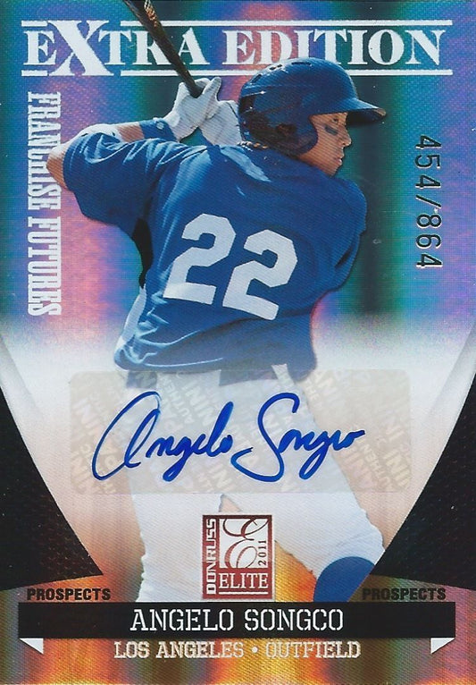  2011 Donruss Elite Extra Edition ANGELO SONGCO 454/864 Auto 01282 Image 1