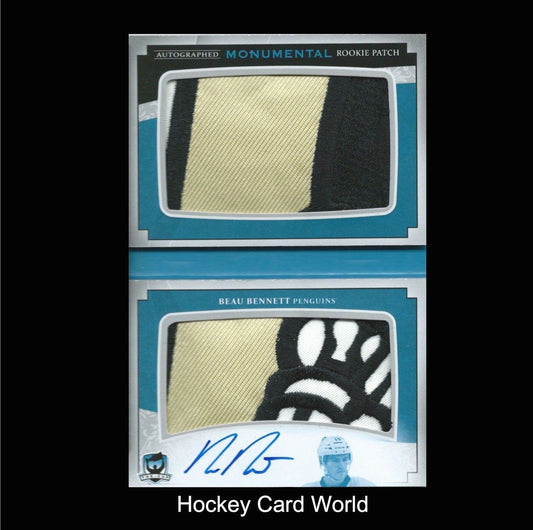 2013-14 The Cup Monumental BEAU BENNETT 2/5 Rookie Patch Auto UD Booklet