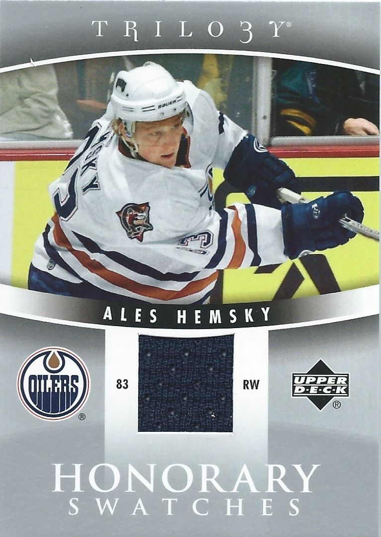  2006-07 UD Trilogy Honorary Swatches ALES HEMSKY Jersey $15 Upper Deck Image 1