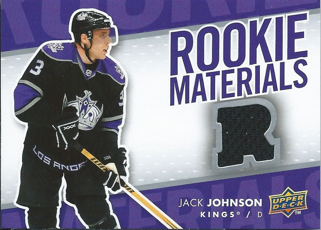 2007-08 Upper Deck Rookie Materials JACK JOHNSON Jersey UD Kings RC