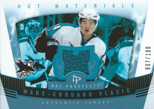 2006-07 Hot Prospects Materials Red Hot MARC-EDOUARD VLASIC 7/100 - 01702