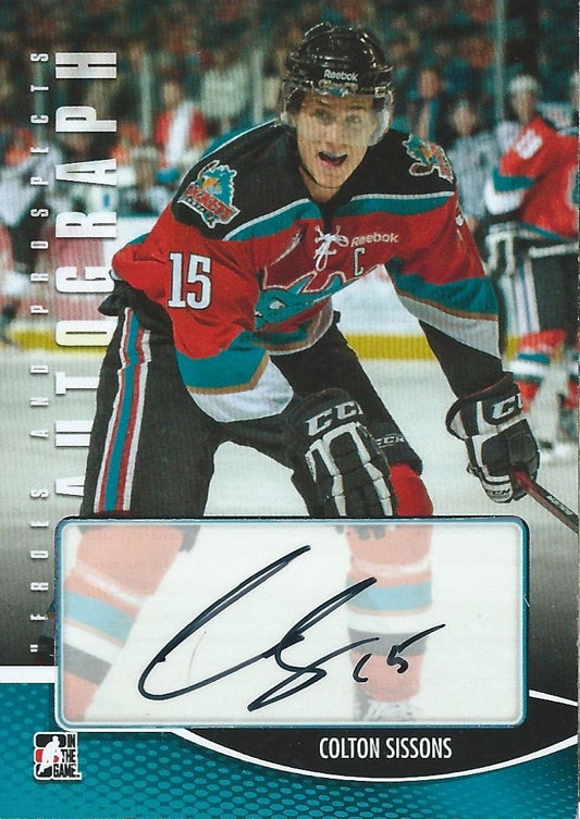  2012-13 ITG Heroes and Prospects COLTON SISSONS Autographs 00538 00541 Image 1