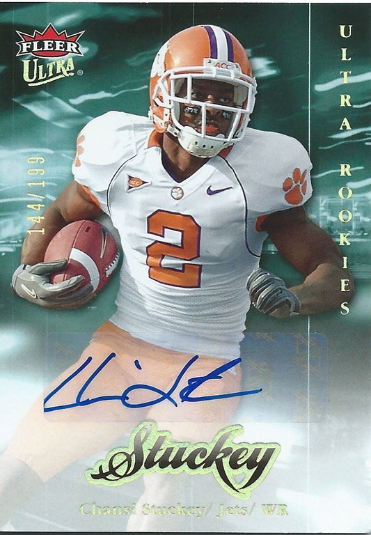  2007 Ultra Rookie Autographs $20 CHANSI STUCKEY 144/199 Auto Fleer 01079 Image 1
