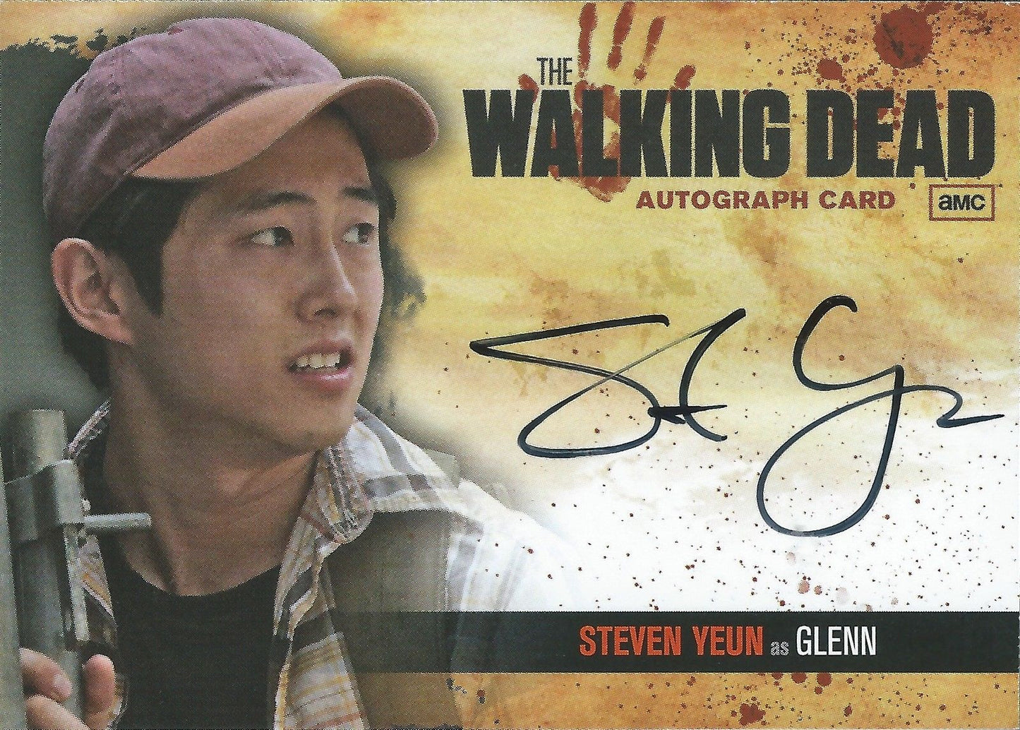 2011 AMC The Walking Dead STEVEN YEUN Auto as GLENN