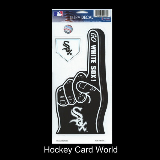  Chicago White Sox Multi-Use Decal/Sticker 2 Pack Finger/Base MLB 4"x 9" Image 1