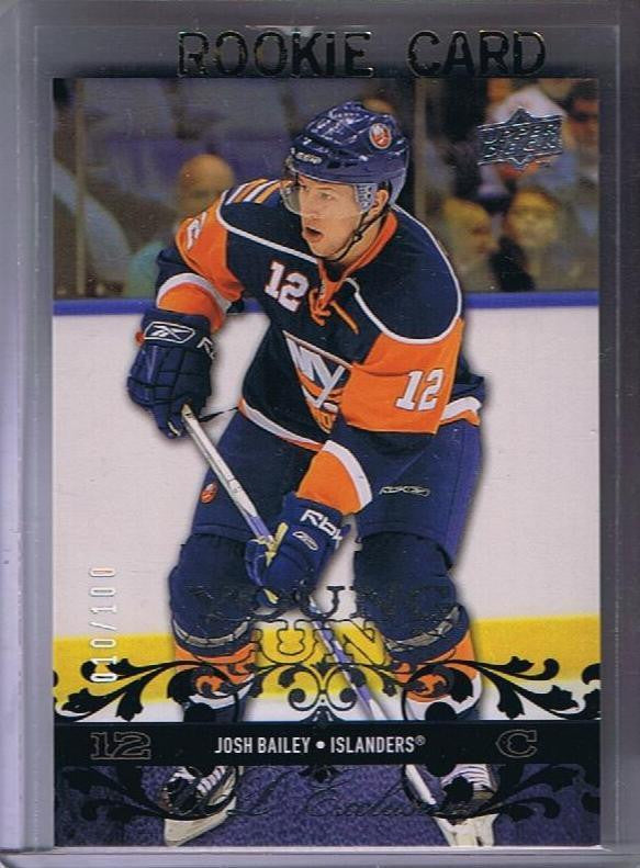 2008-09 Upper Deck YG Exclusives JOSH BAILEY 10/100 Young Guns RC 02165