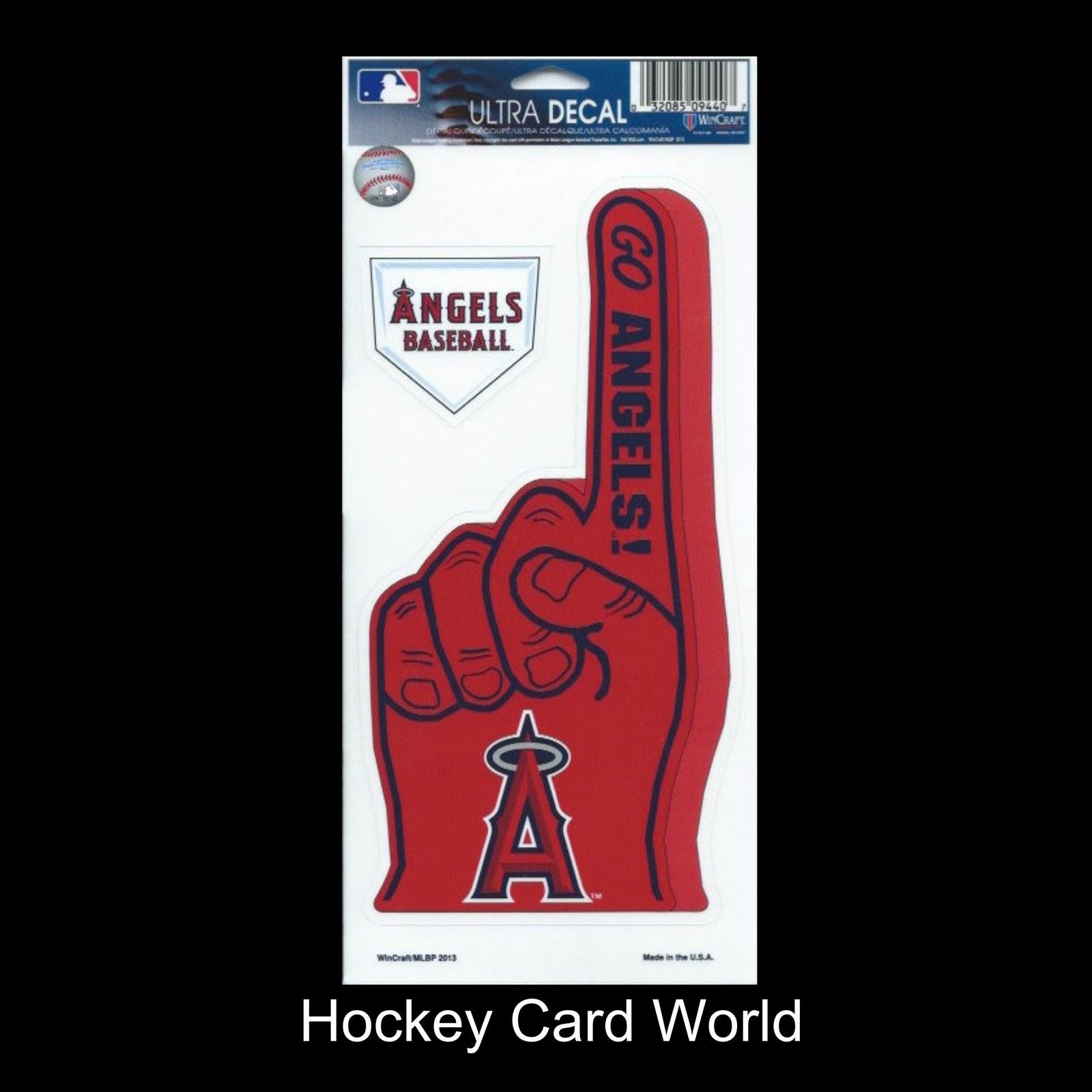  Los Angeles Angels Multi-Use Decal/Sticker 2 Pack Finger/Base MLB 4"x 9" Image 1