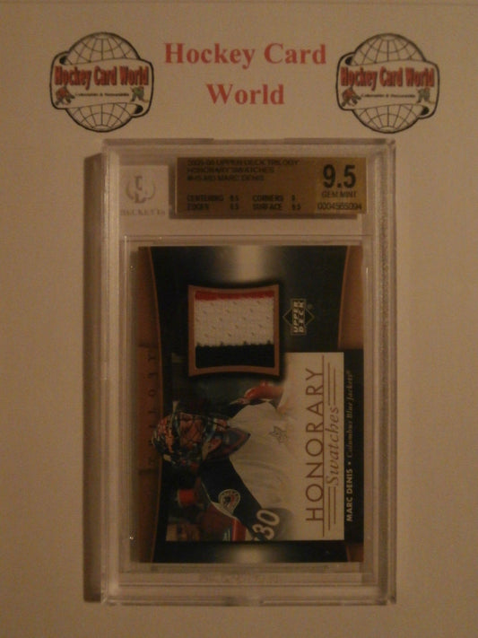 2005-06 Trilogy Honorary Swatches MARC DENIS Jersey 3CLR BGS 9.5 Jackets
