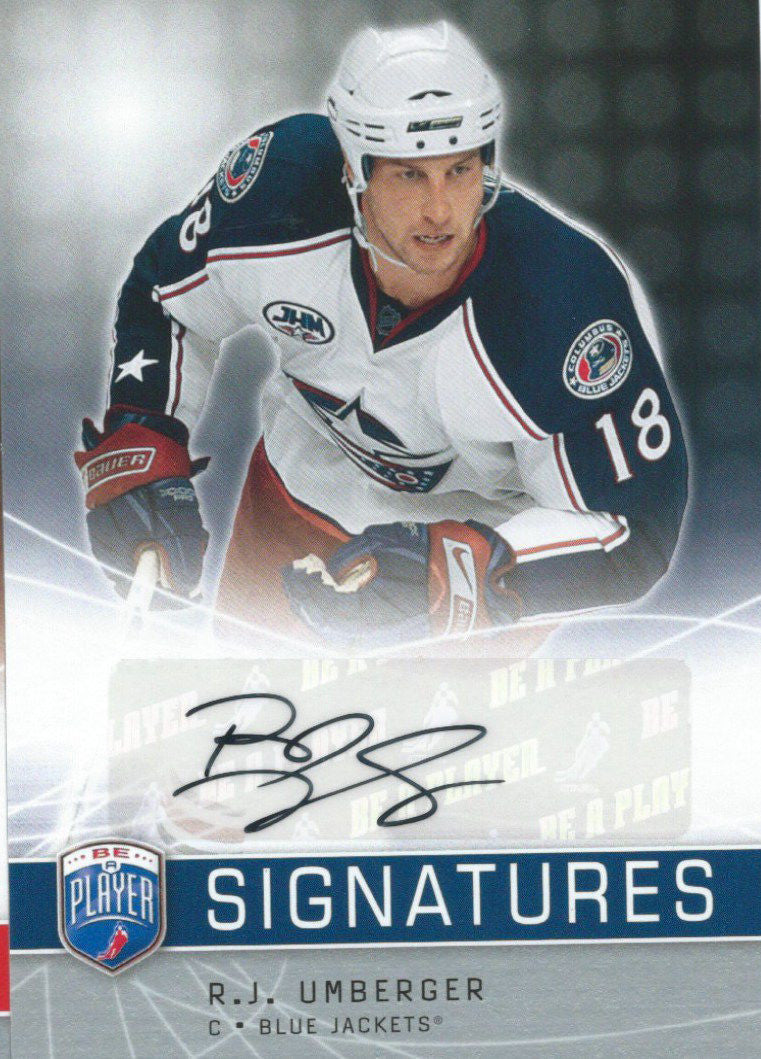 2008-09 Be A Player Signatures R.J. UMBERGER Auto Signatures 00259