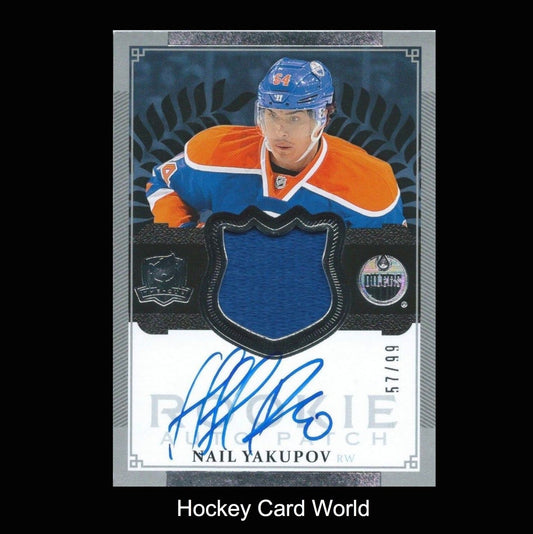  2013-14 UD The Cup NAIL YAKUPOV 57/99 Patch Auto Rookie RC Upper Deck  Image 1