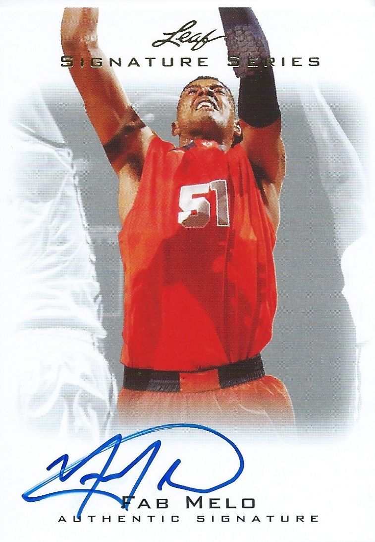  2012-13 Leaf Signature $25 FAB MELO Auto Autograph NBA Authentic 01207 Image 1