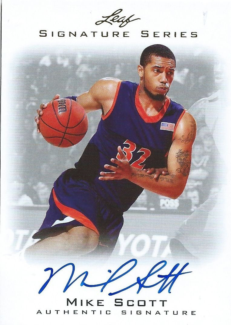 2012-13 Leaf Signature MIKE SCOTT Auto Autograph NBA Authentic 01203