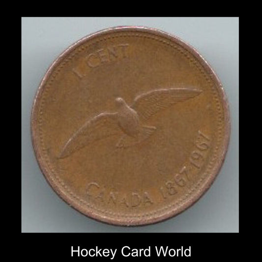  1967 Canadian 1 Cent Penny Coin Canada Centennial - Uncirculated Now *8003 Image 1