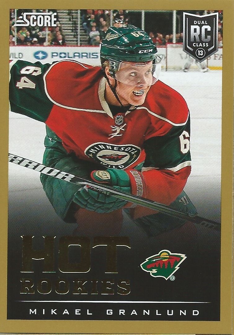  2013-14 Score Gold #649 MIKAEL GRANLUND Hot Rookies RC Panini Hockey 00877 Image 1