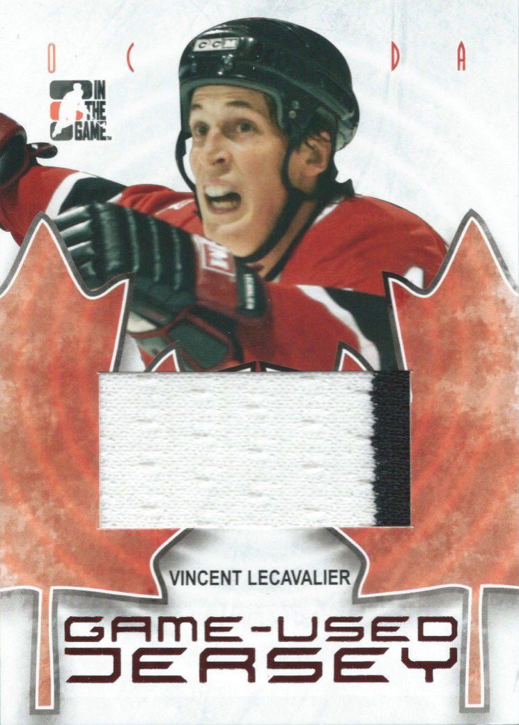 2007-08 ITG O Canada Jersey VINCENT LECAVALIER -2 Color Material NHL 01795