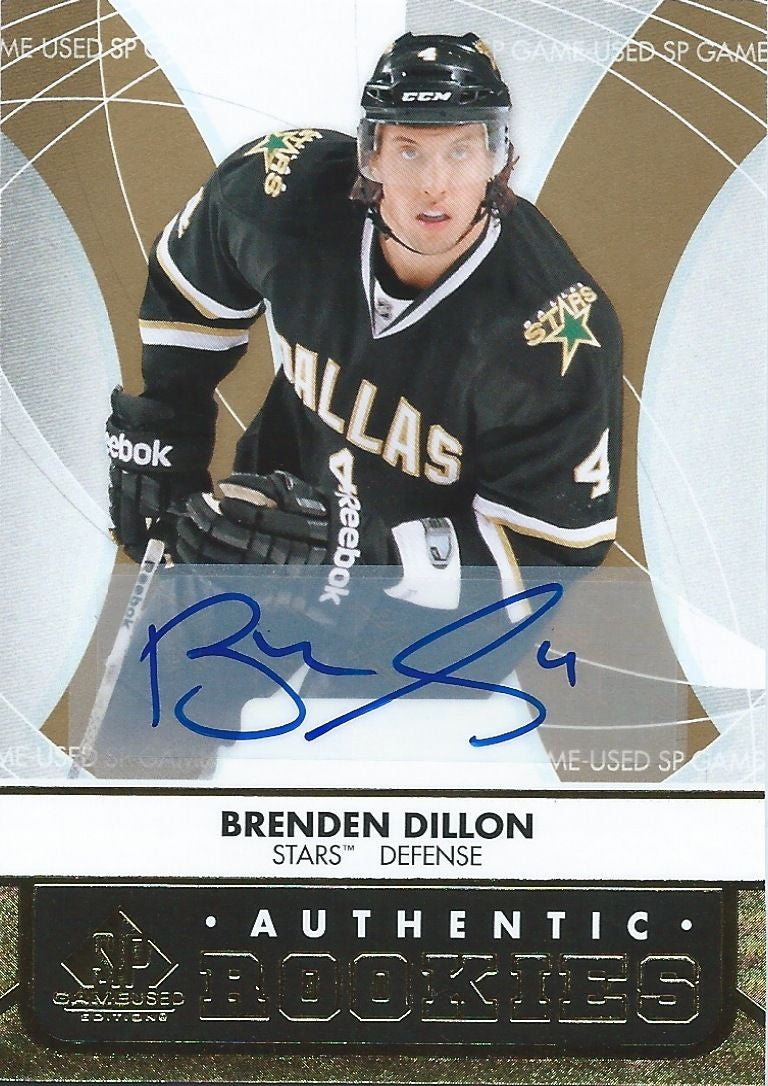 2012-13 SP Game Used Gold BRENDEN DILLON Auto Rookie Dallas RC 00055