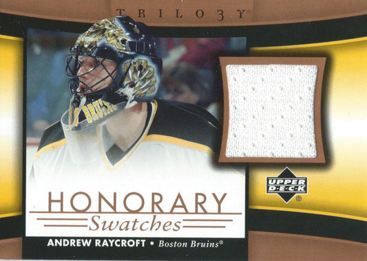 2005-06 Upper Deck Trilogy Honorary Swatches ANDREW RAYCROFT Jersey 02561
