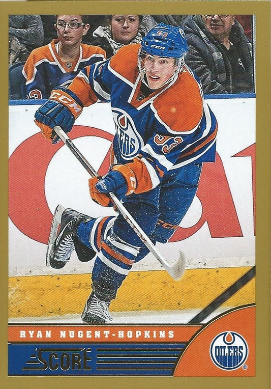  2013-14 Score Gold #183 RYAN NUGENT-HOPKINS Panini Hockey Edmonton Oilers Image 1