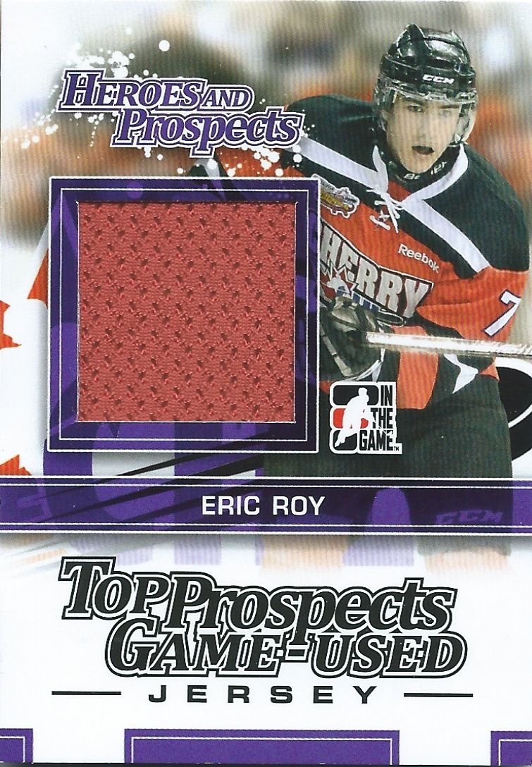  2013-14 ITG Heroes and Prospects ERIC ROY Jersey /160 Top Prospects 02262 Image 1