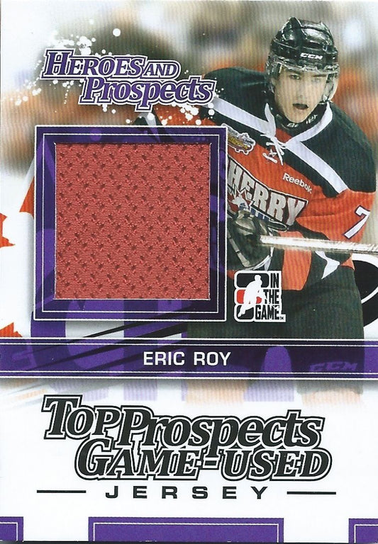  2013-14 ITG Heroes and Prospects ERIC ROY Jersey /160 Top Prospects 02262 Image 1