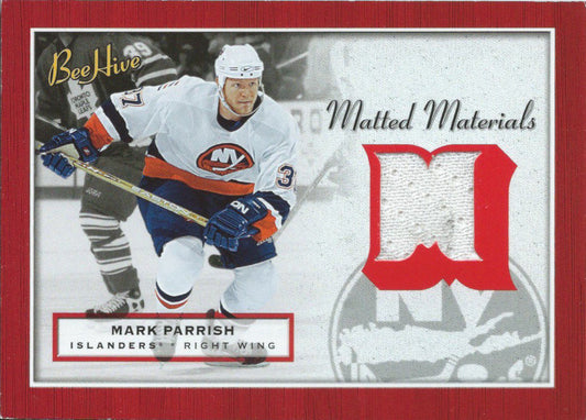  2005-06 Upper Deck Beehive Matted Materials MARK PARRISH Jersey 02580 Image 1
