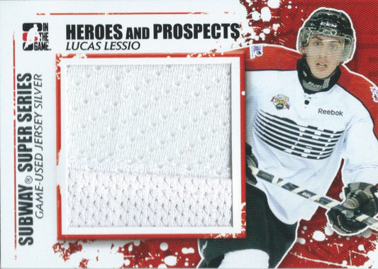  2011-12 ITG Heroes and Prospects Silver LUCAS LESSIO */30 Jersey 02600 Image 1