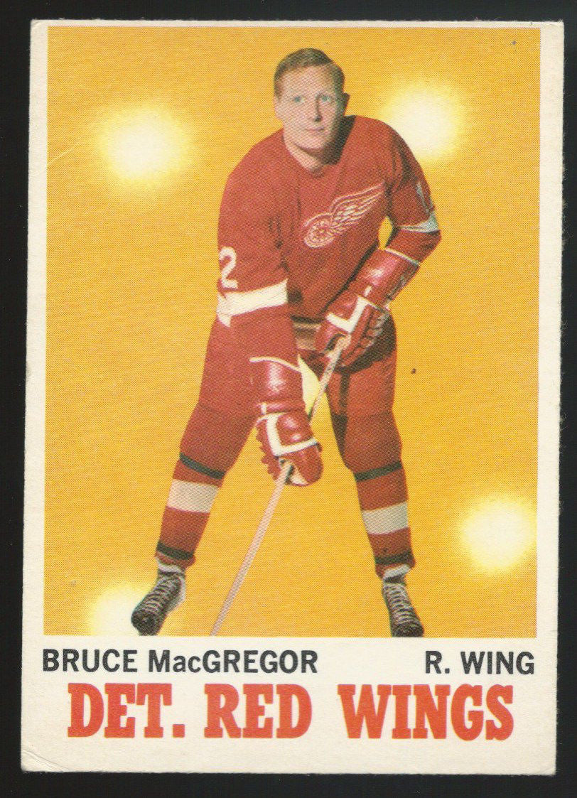 1970-71 OPC O-Pee-Chee #27 BRUCE MacGREGOR Hockey NHL 02390